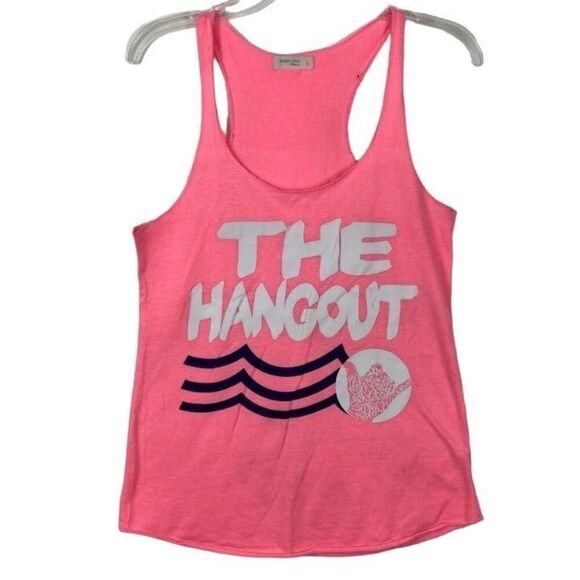 "The Hangout" Festival Tank -Bright Pink - Picture 1 of 3